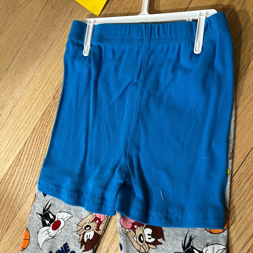 NWT Space Jam Toddler Boy 4 Piece Pajama Set Size: 4T - Picture 4 of 7